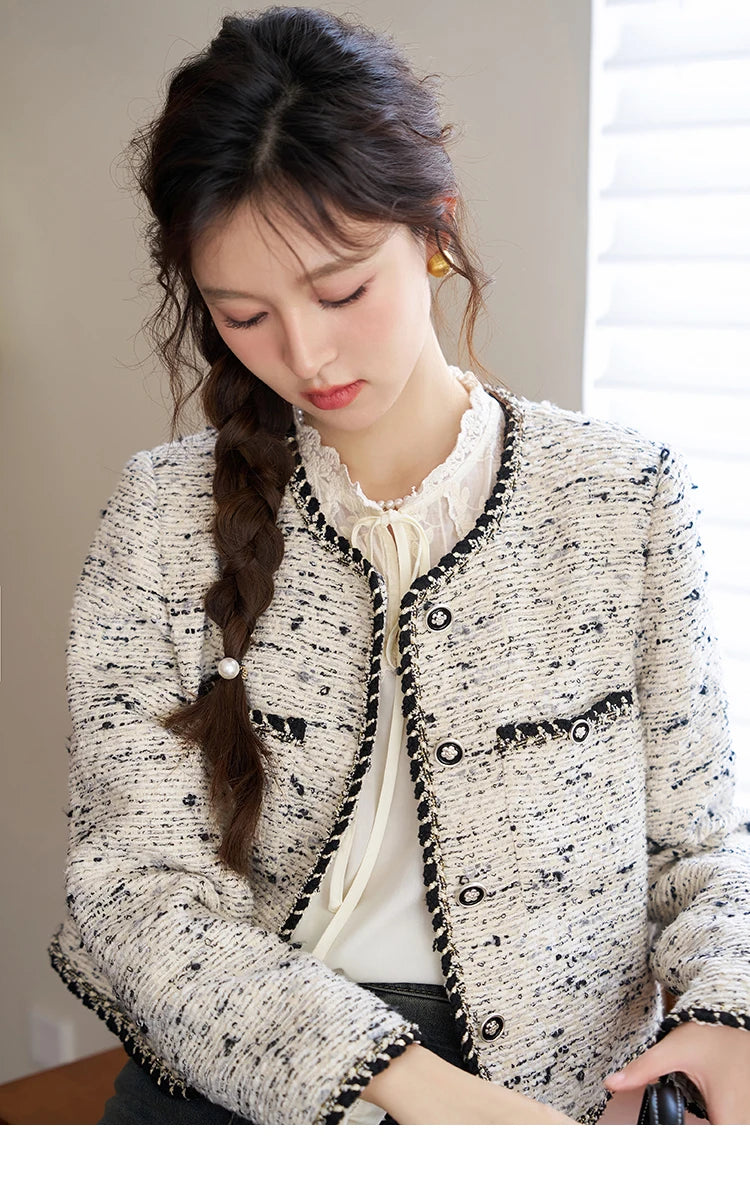 Mishow Cropped Tweed Jacket & Shorts Set MXC41W0029