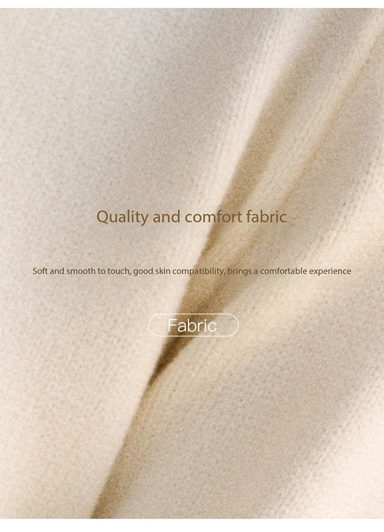 Mishow Beige Contrast French Hem Crochet Sweater MXE89Z2634