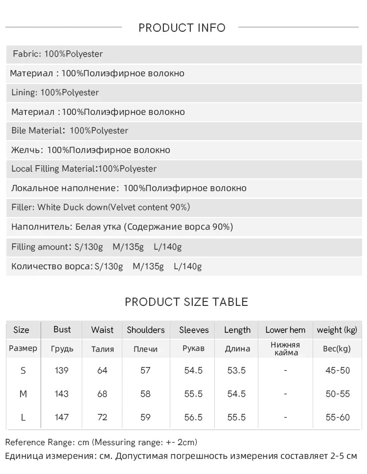 Mishow Minimalist Zipper Short Down Jacket MXD42Y0047