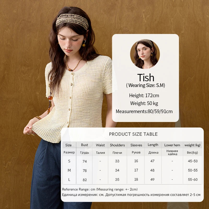 Mishow Solid Knit Round Neck Office Tee MXE31Z1229