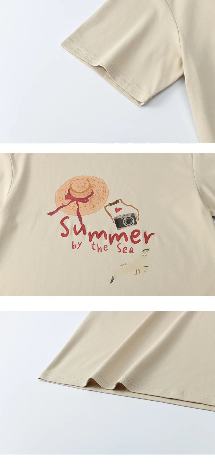 Mishow Cartoon Print Loose Round Neck Tee MXE34T0559
