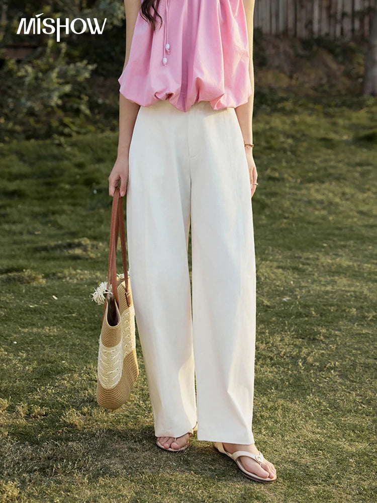 MISHOW High Waist Wide Leg Pants All-Match Loose Trousers MXE32K0913