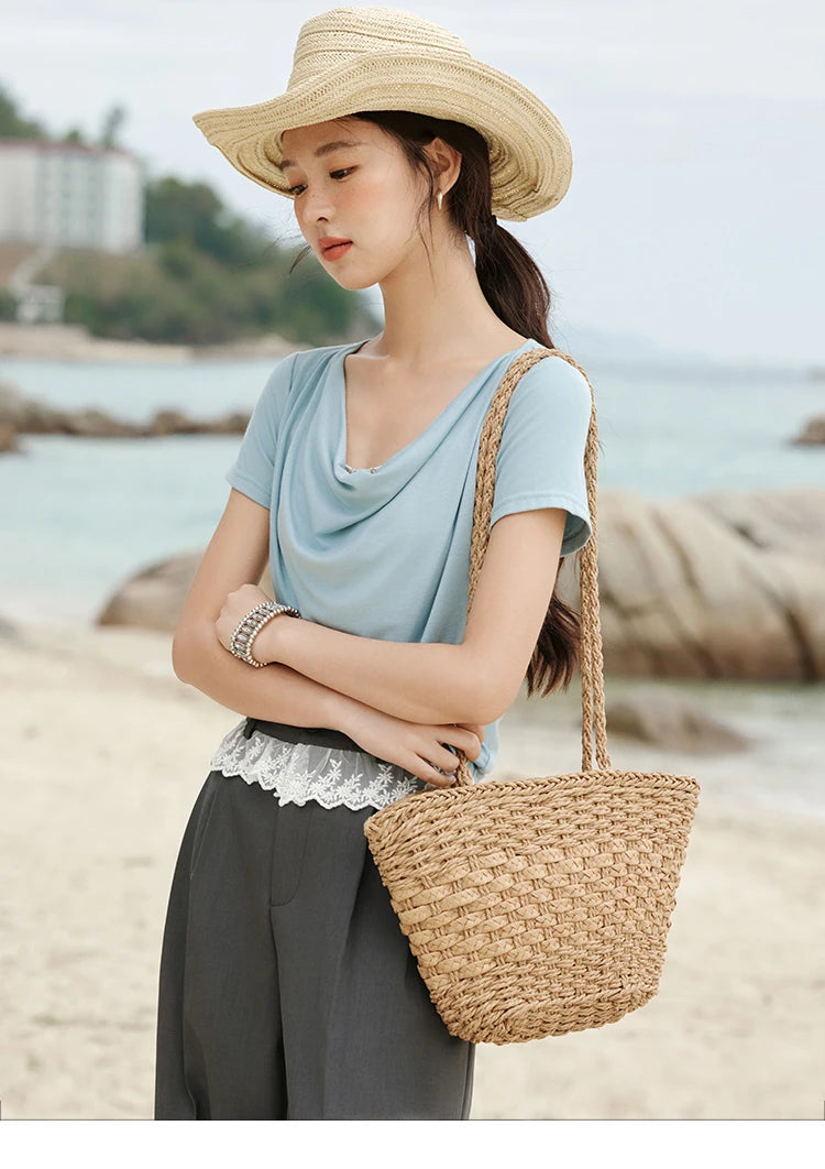 MISHOW Gray High Waist Wide Leg Pants Retro Office MXE32K0921