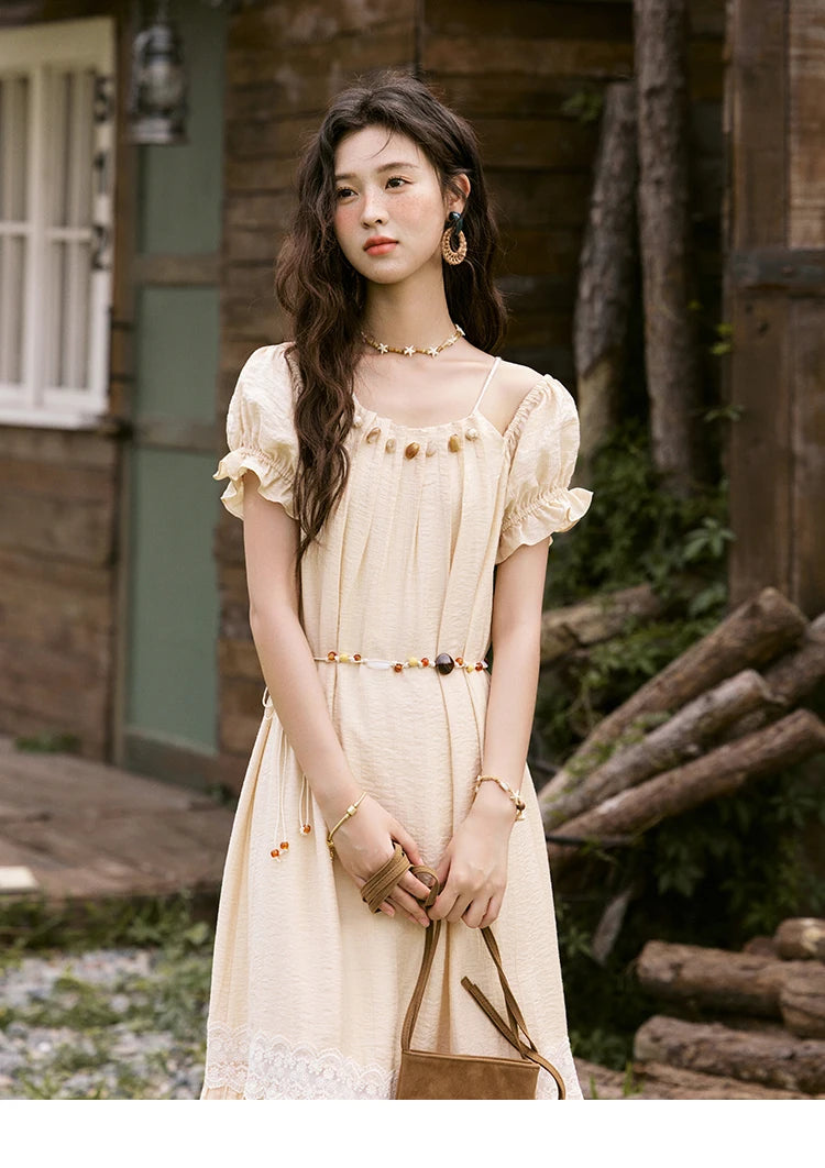 MISHOW French Halter Off-Shoulder Long Dress MXE31L2190