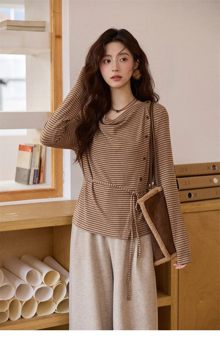 MISHOW Retro Wide Leg Pants Three-Dimensional Pleats Pocket MXE90K1129