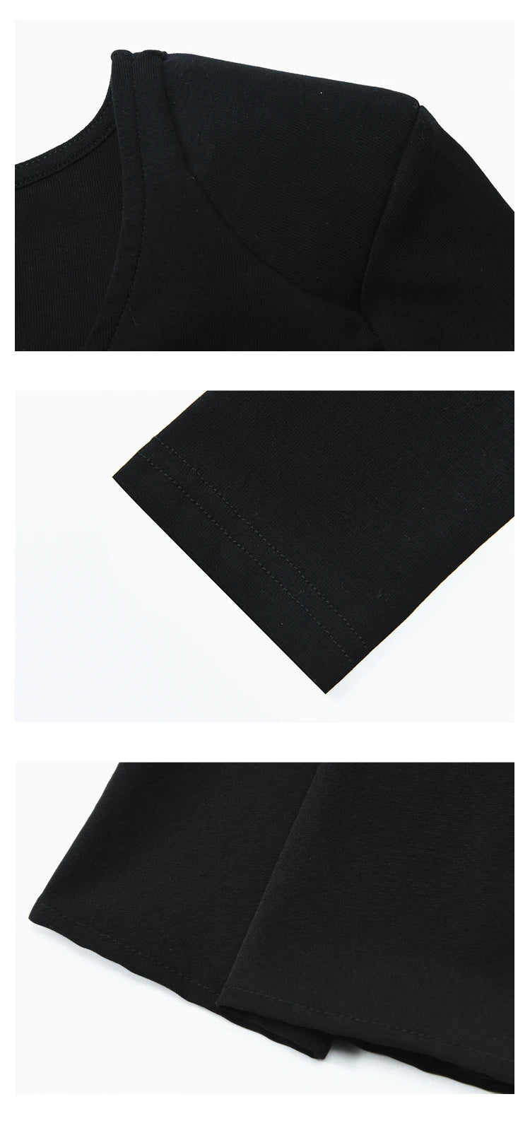 Mishow Black Knitted Smocked V-Neck Dress MXC59L1640