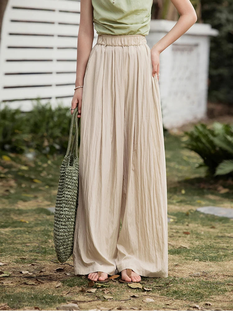 MISHOW High Waist Elastic Wide Leg Pants Slimming MXE31K0920
