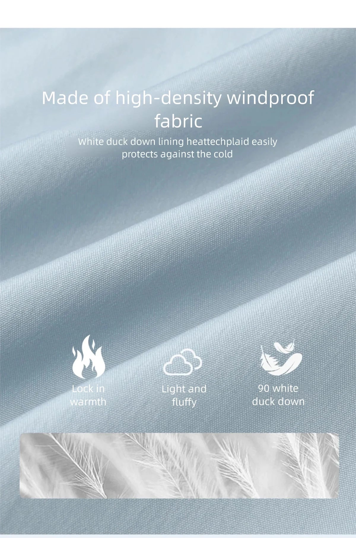 Mishow Hooded 90% White Duck Down Long Coat MXE51Y0079