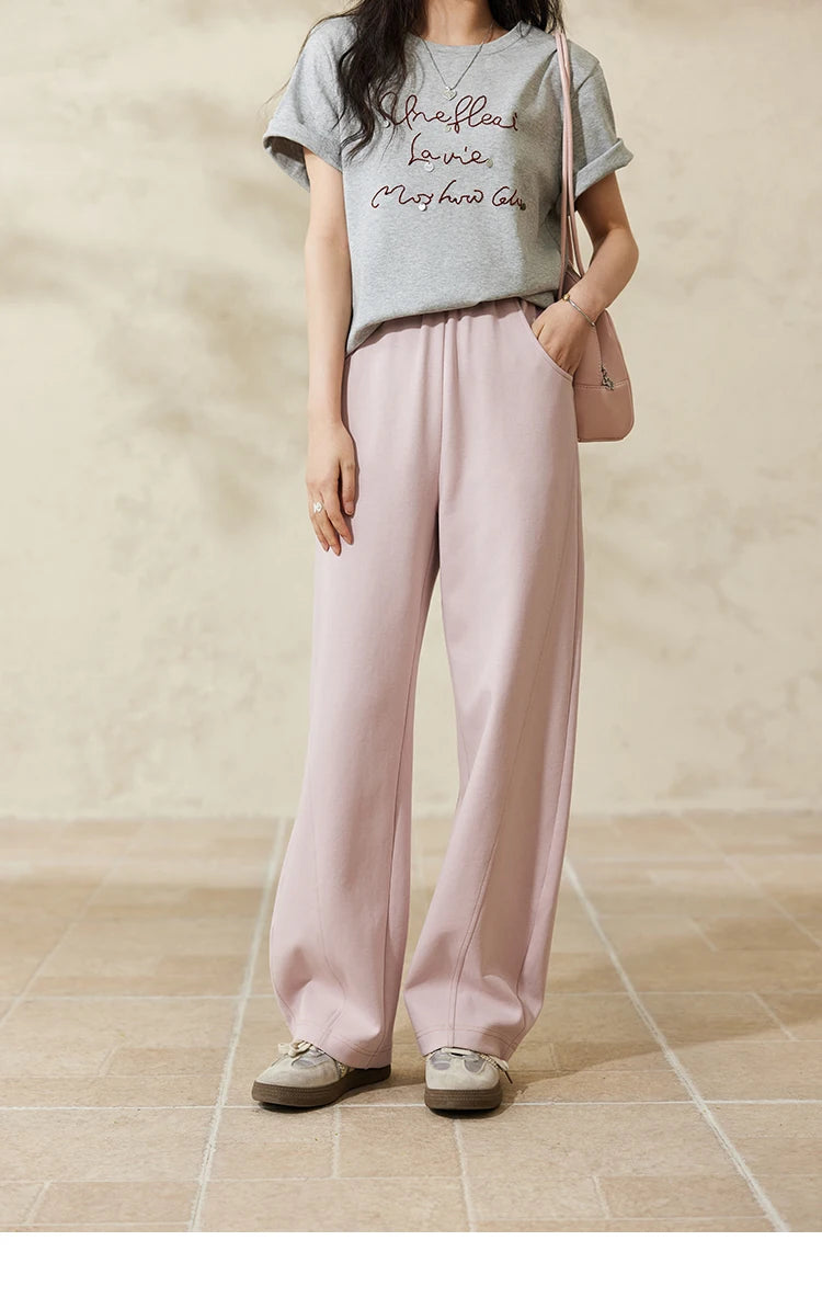 MISHOW Elastic Waist Sweatpants Straight Leg Long Sickle MXE14K0875