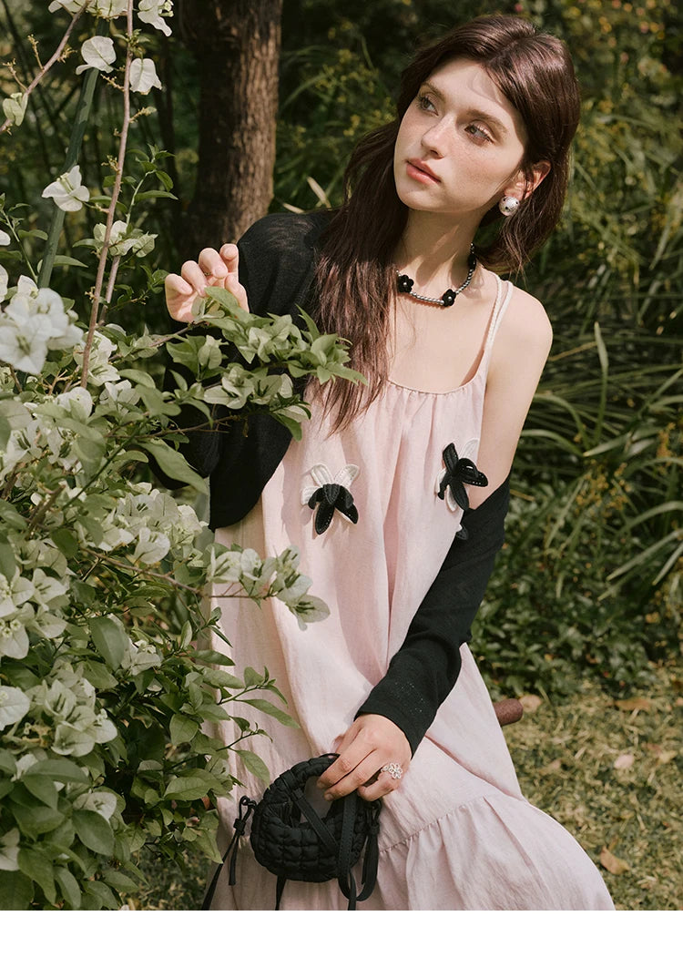 Mishow Flower Pleated High Waist Camisole Dress MXE31L2191