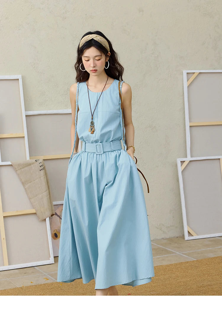 Mishow Hand Woven Fried Dough Twists Waist Belt Dress MXE34L2223
