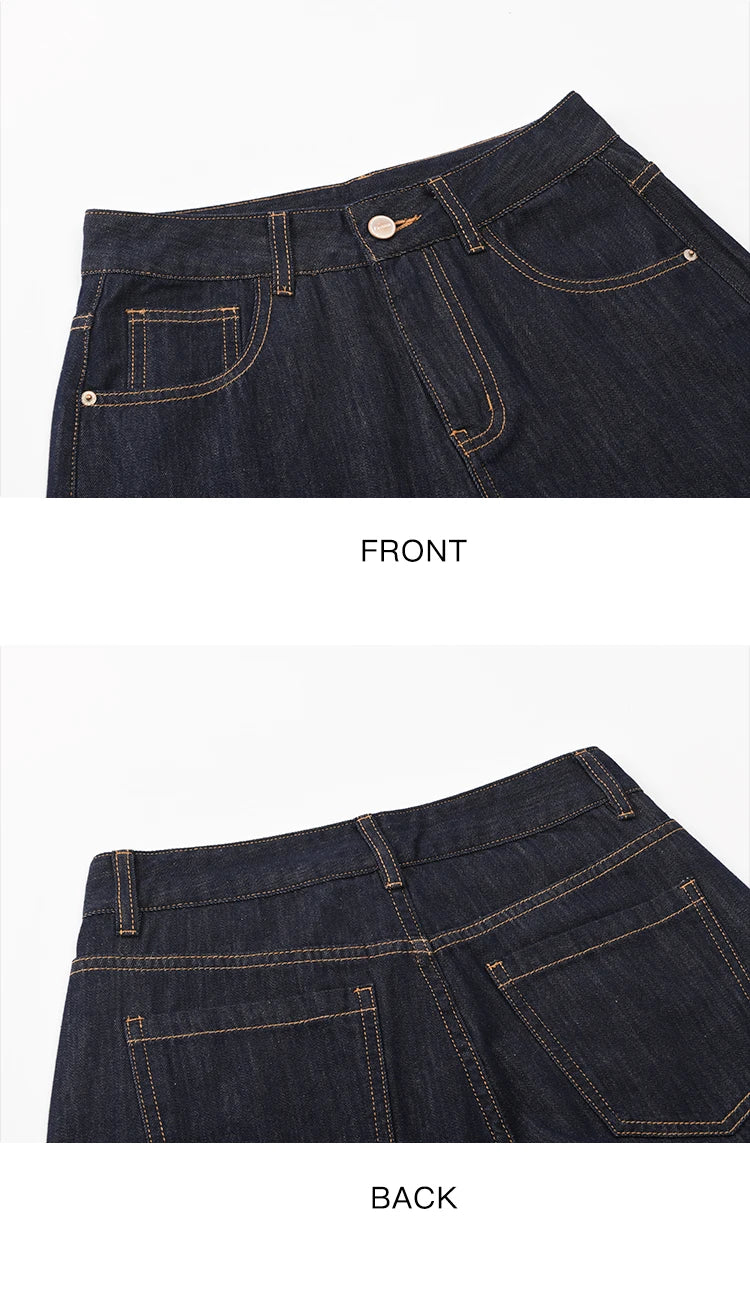 Mishow High Waist Wide Leg Straight Jeans MXE37K0995
