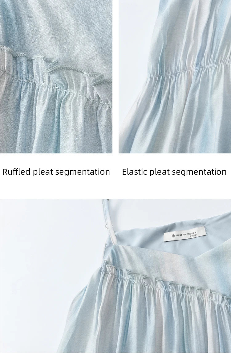Mishow Tie Dye Sleeveless Seaside Camisole Dress MXE12L2118