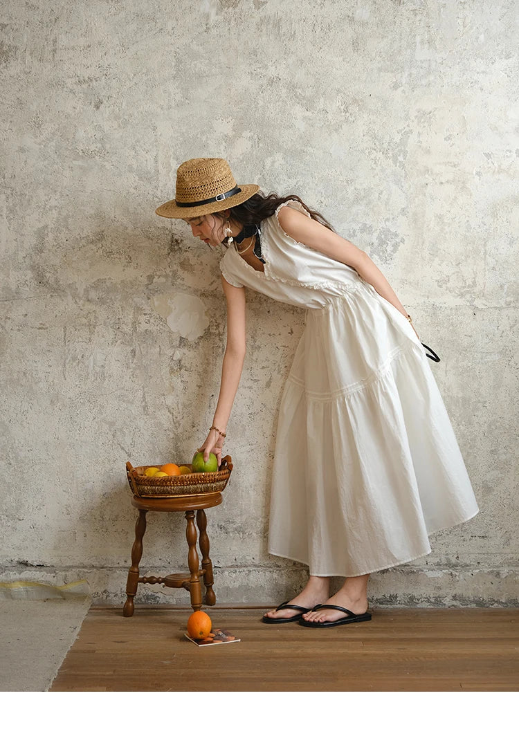 Mishow V-Neck Lace Drawstring Waist Dress MXE37L2331