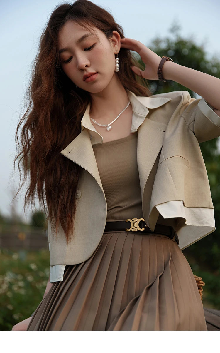 Mishow Fake Two Short Suit Jacket MXC33W0016
