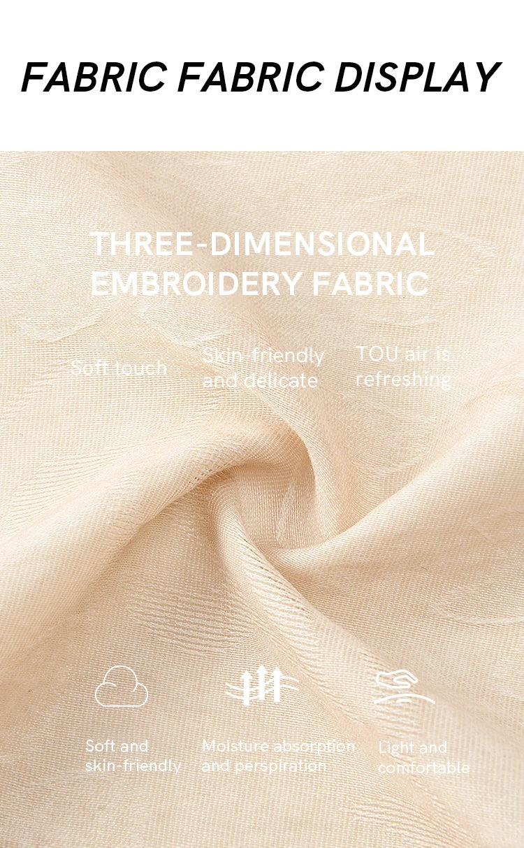 Mishow Iris Embroidery Blouse & Elastic Waist Skirt Set MXE13T0454