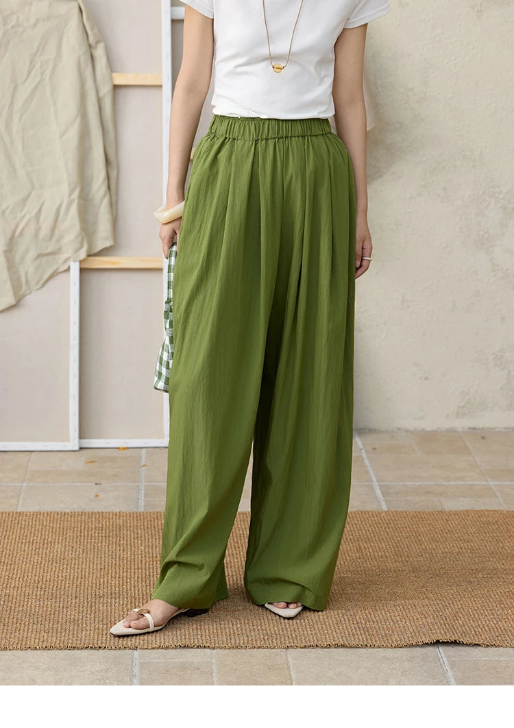 MISHOW High Waist Elastic Wide Leg Pants Slimming MXE31K0920