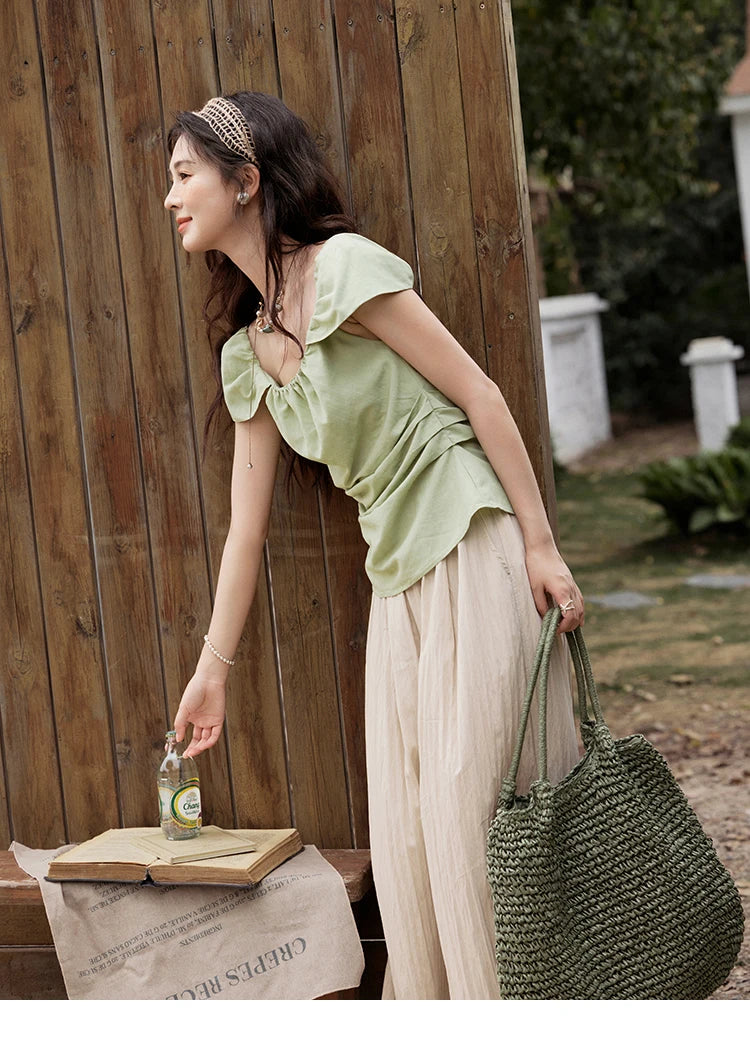 MISHOW High Waist Elastic Wide Leg Pants Slimming MXE31K0920