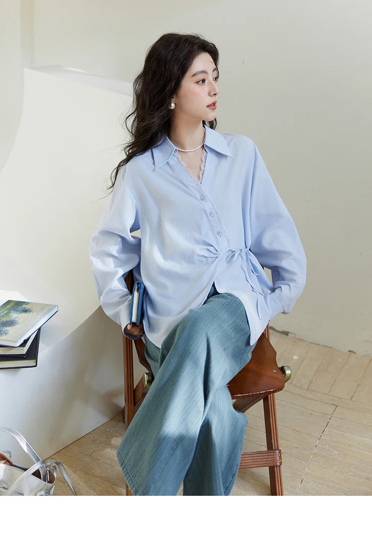 Mishow Embroidery Pockets Straight Leg Jeans MXE14K0870