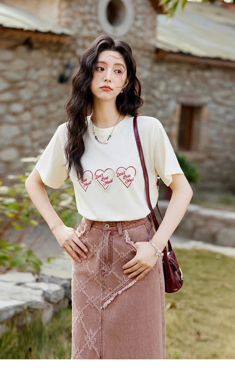 Mishow Cowboy Thick Jacquard Jacket & Mid Long Skirt Set MXE14W0754
