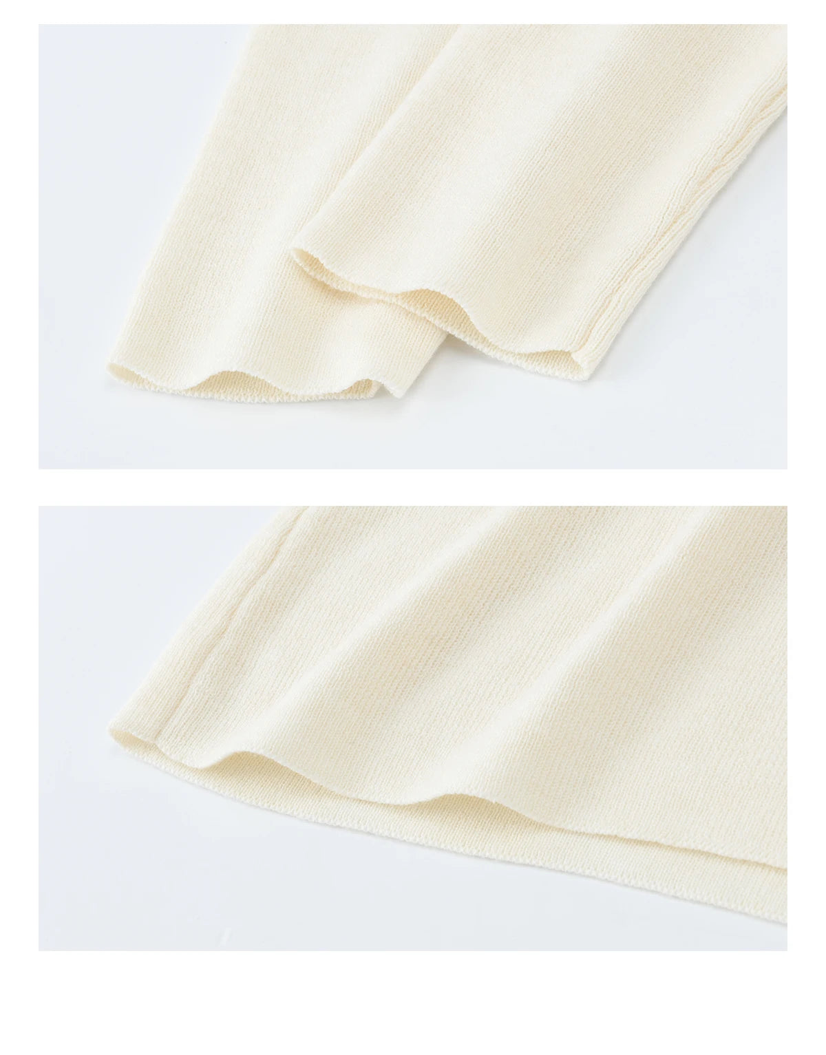 Mishow Beige Asymmetrical Collar Wool Sweater MXF11Z2918