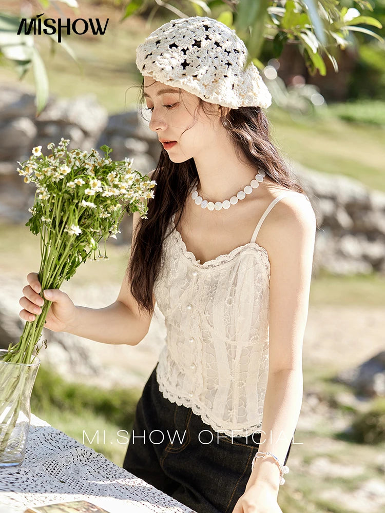 Mishow Lace Embroidered Adjustable Camisole MXE13D0050