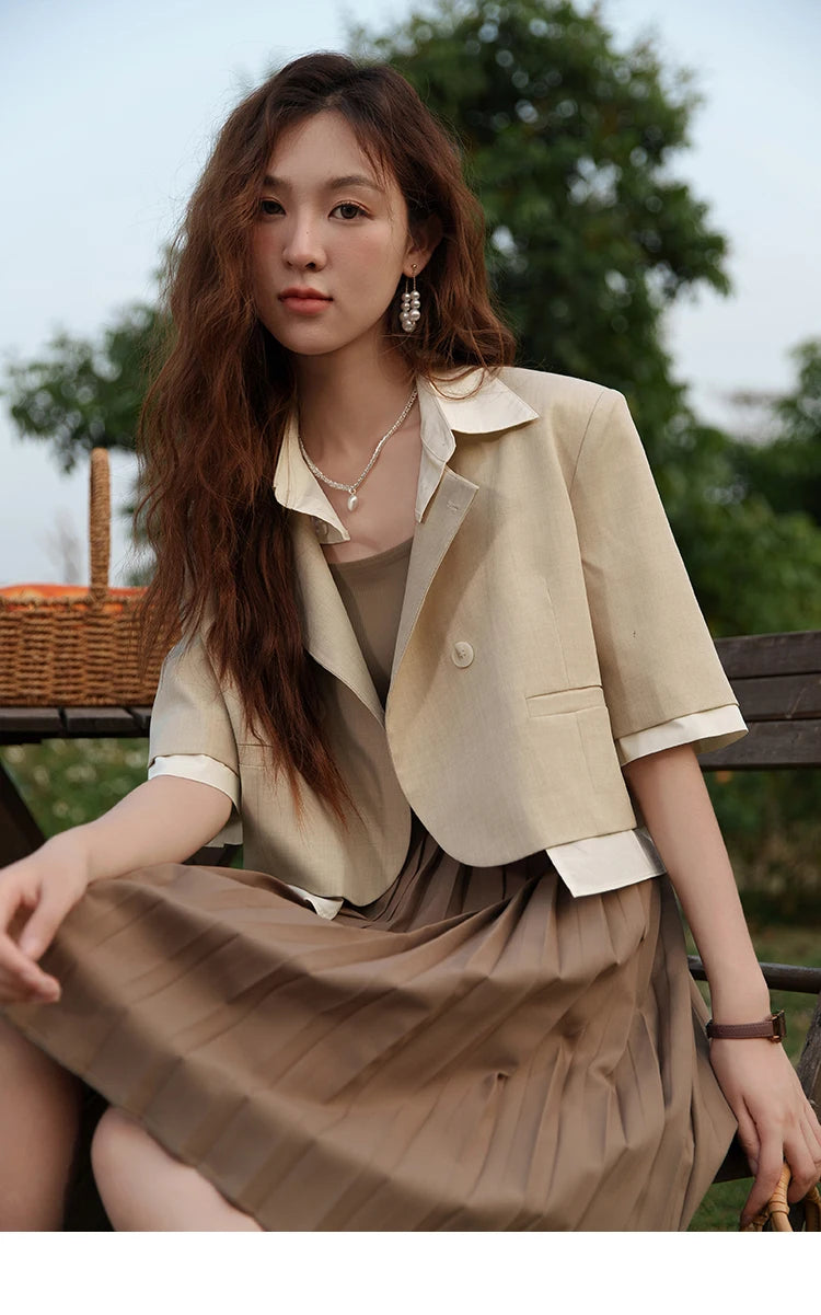 Mishow Fake Two Short Suit Jacket MXC33W0016