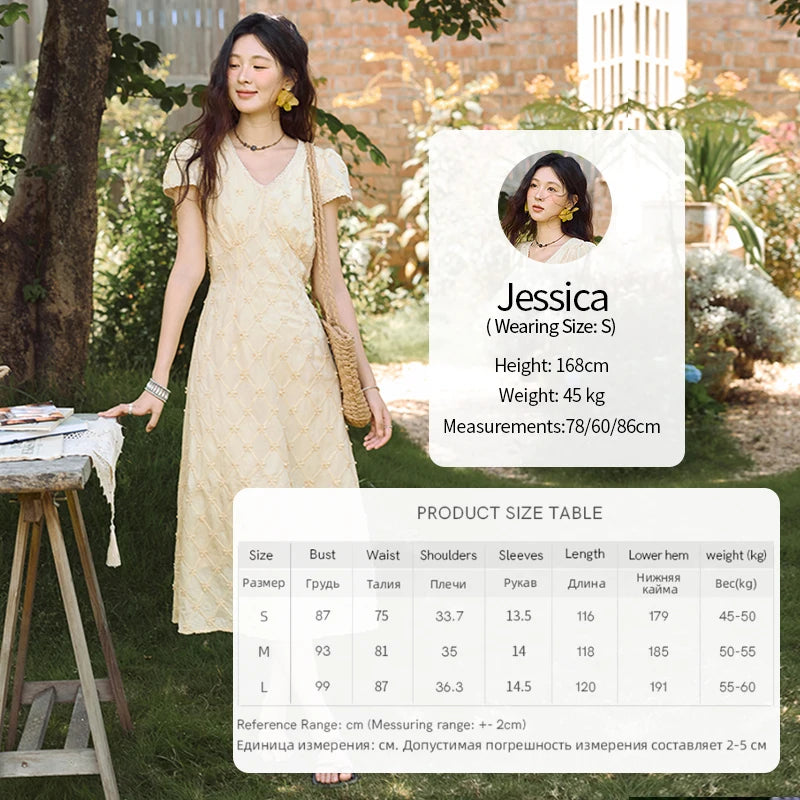 Mishow V-Neck Lace Spliced Embroidery Dress MXE38L2378