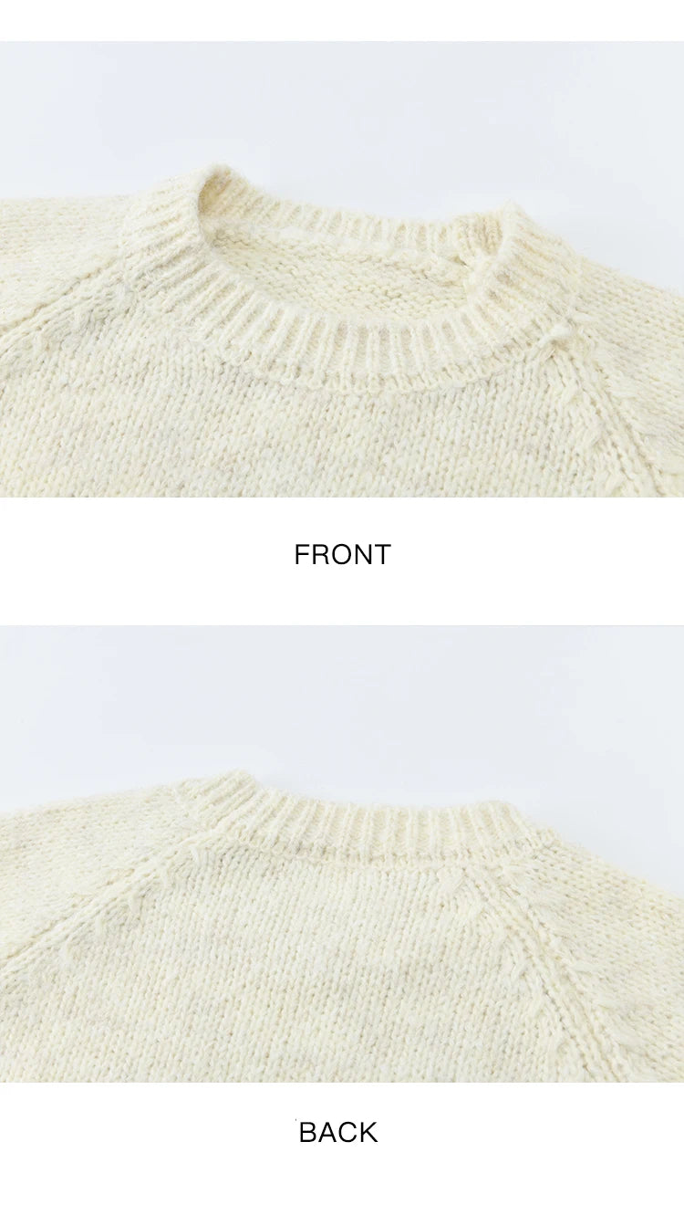 Mishow Pear Pattern Jacquard Crew Neck Pullover MXE94Z2959