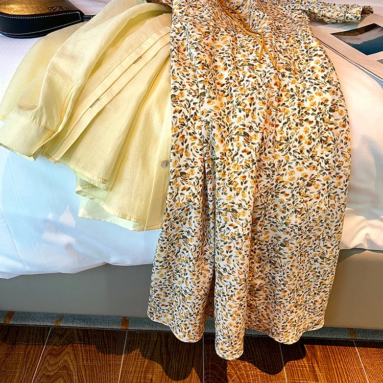 Mishow Vintage Square Collar Floral Mini Dress MX20B1087