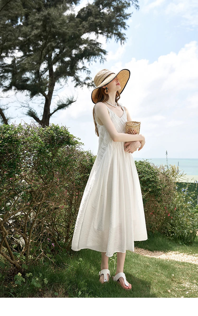MISHOW French Pleated Suspender Dress MXD26L1939
