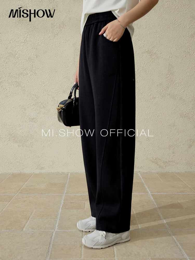 MISHOW Elastic Waist Sweatpants Straight Leg Long Sickle MXE14K0875