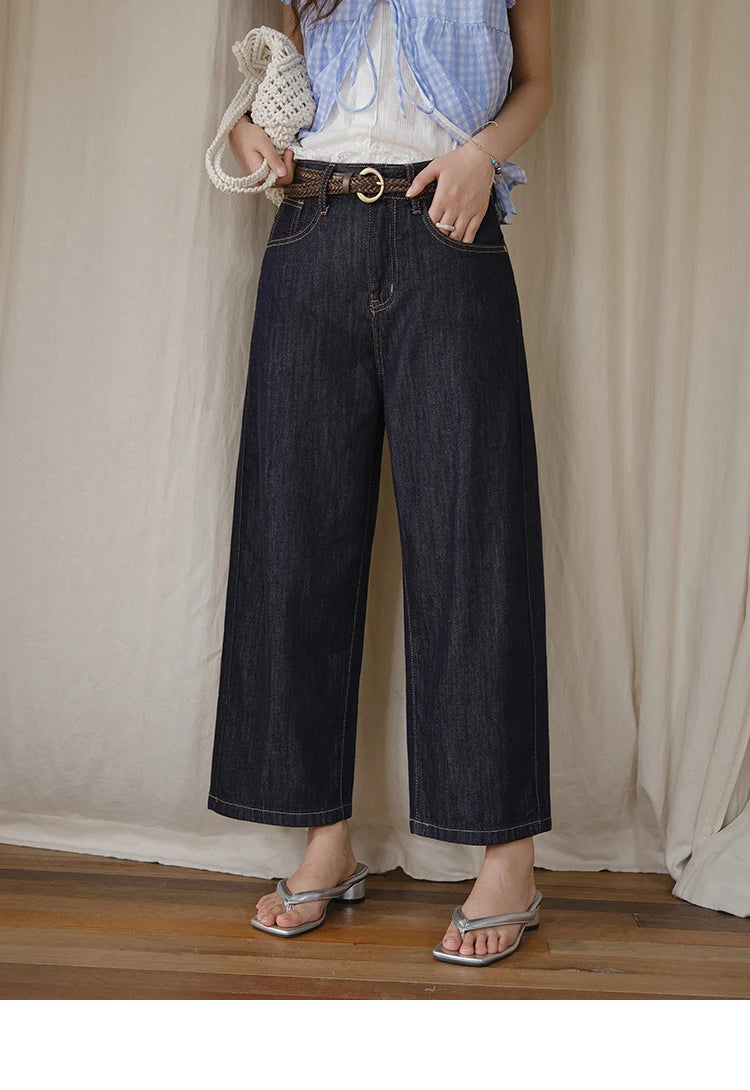 Mishow High Waist Wide Leg Straight Jeans MXE37K0995