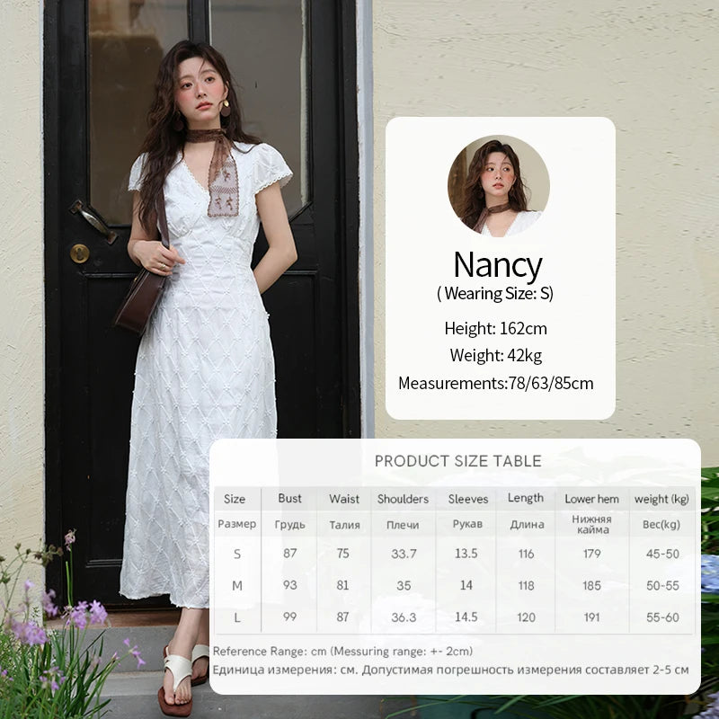 Mishow V-Neck Lace Spliced Embroidery Dress MXE38L2378