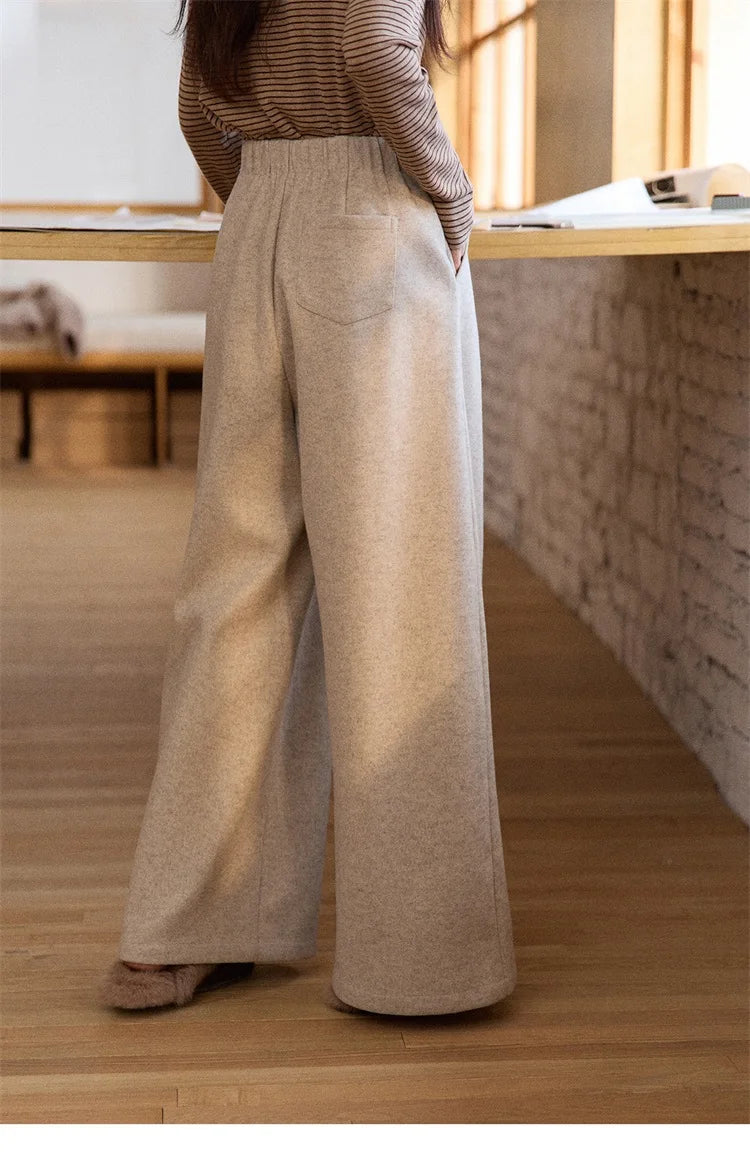 MISHOW Retro Wide Leg Pants Three-Dimensional Pleats Pocket MXE90K1129