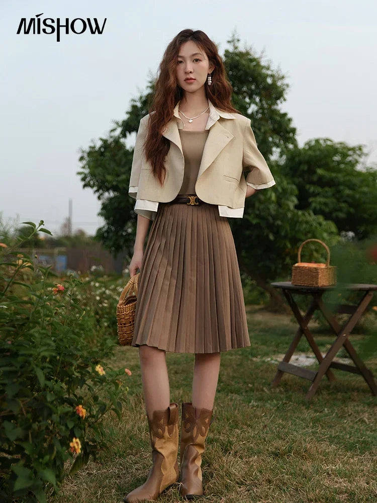 Mishow Fake Two Short Suit Jacket MXC33W0016