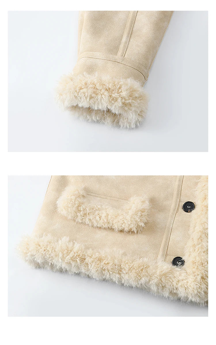 MISHOW Faux Fur Jacket Turn Down Collar Reversible MXD55W0648