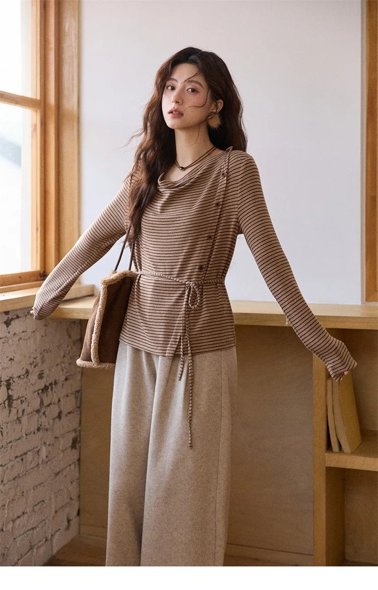 MISHOW Retro Wide Leg Pants Three-Dimensional Pleats Pocket MXE90K1129
