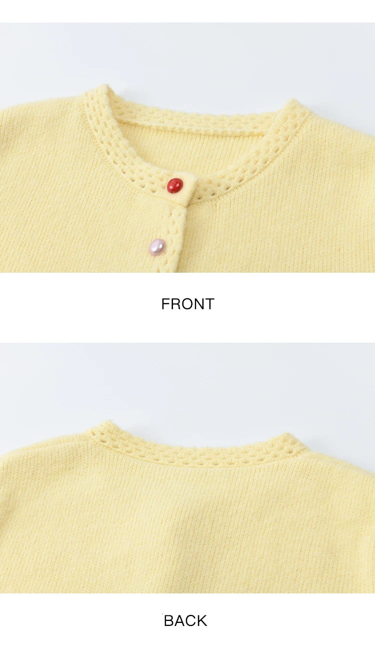 Mishow Rainbow Button Hollow Out Cardigan MXE90Z2796