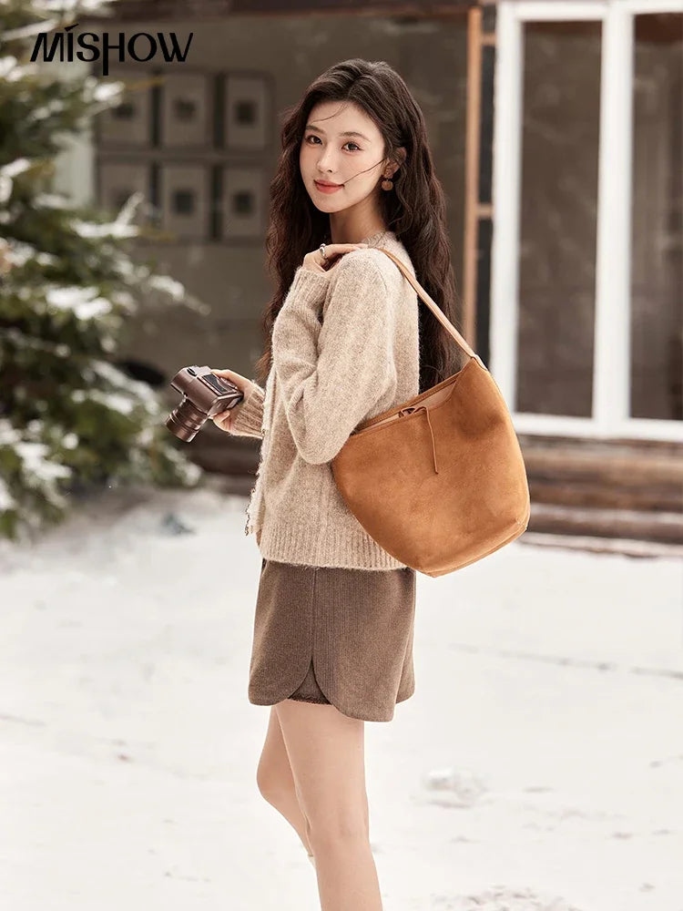 Mishow Spliced Lace Button Cardigan MXD58Z0998