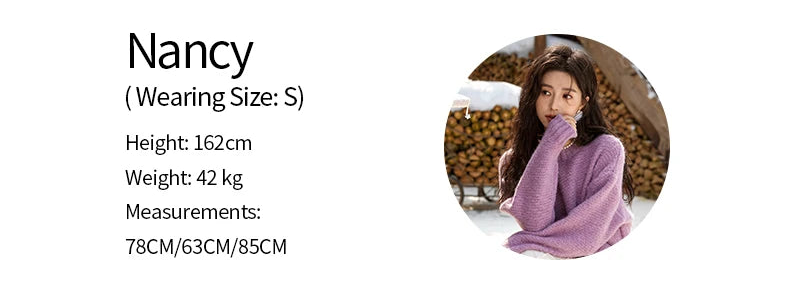Mishow Oversized Sweater with Matching Bag MXD57Z1083