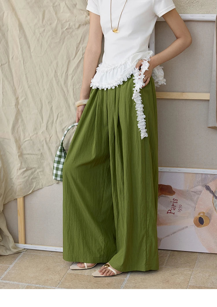 MISHOW High Waist Elastic Wide Leg Pants Slimming MXE31K0920