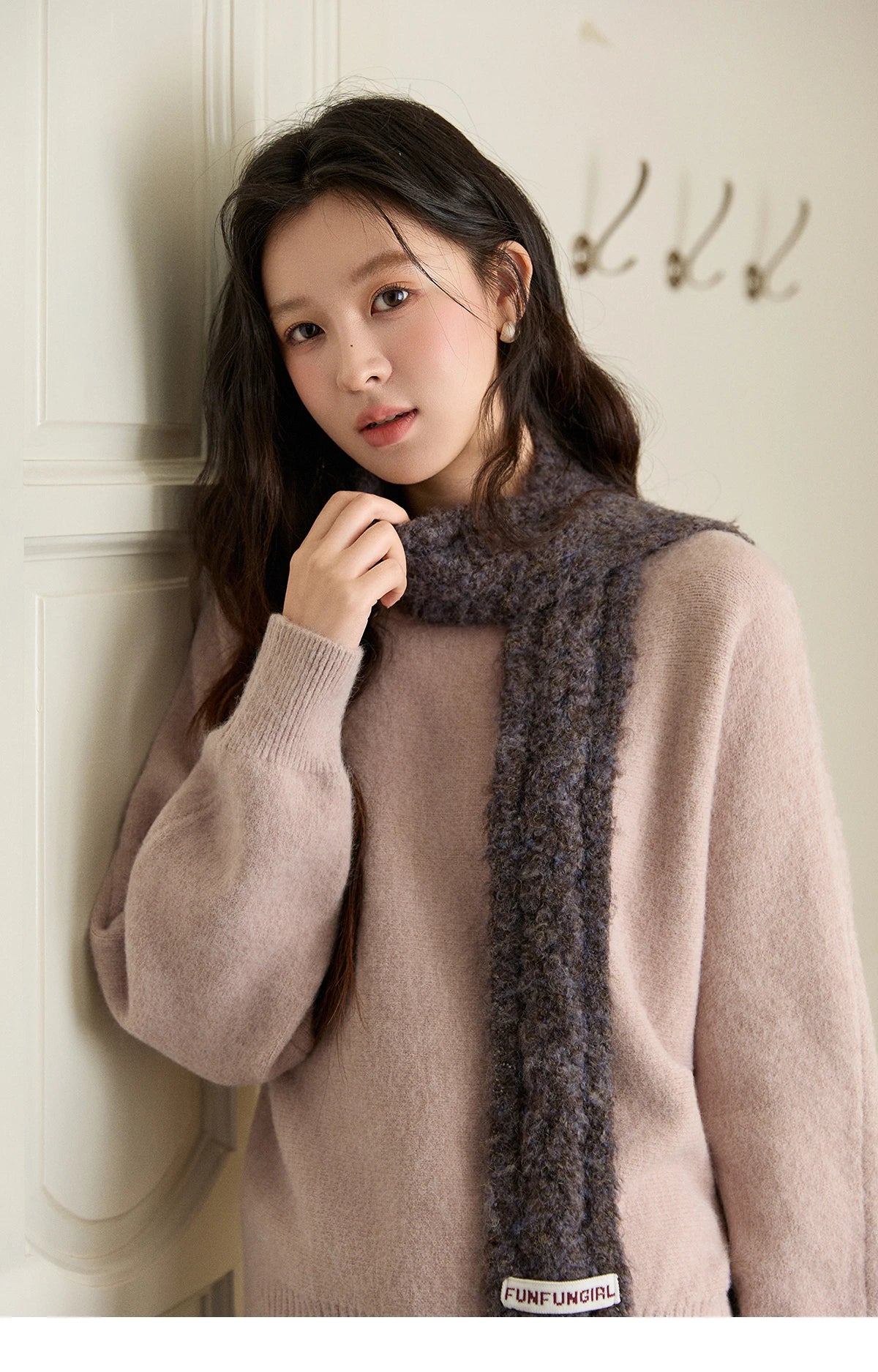 Mishow Boat Neck Lantern Sleeve Pullover MXE94Z2984