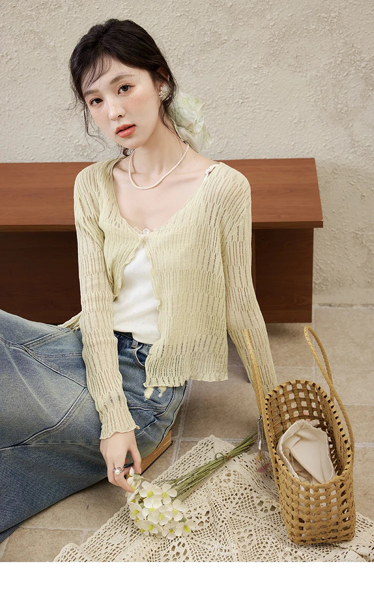 Mishow Casual V-Neck Slim Knit Cardigan MXE16Z1193