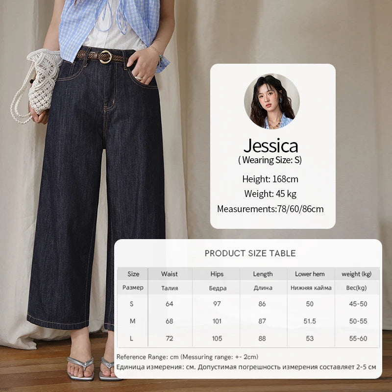 Mishow High Waist Wide Leg Straight Jeans MXE37K0995