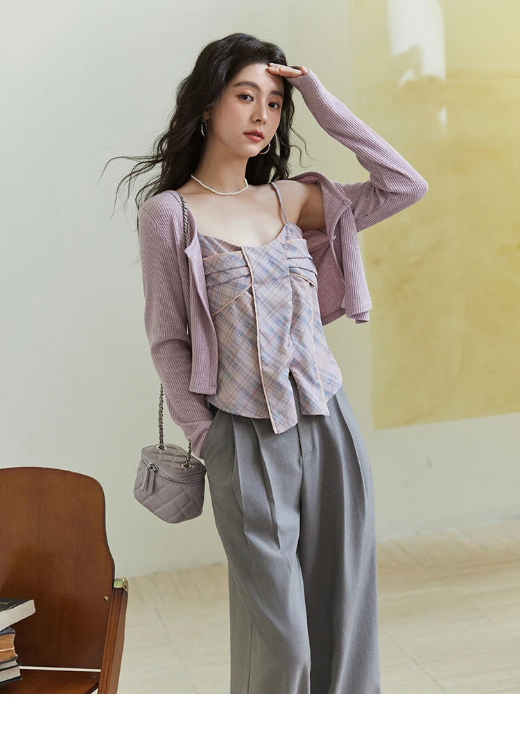 Mishow Butterfly Button Slim Fit Cardigan MXE11Z1104