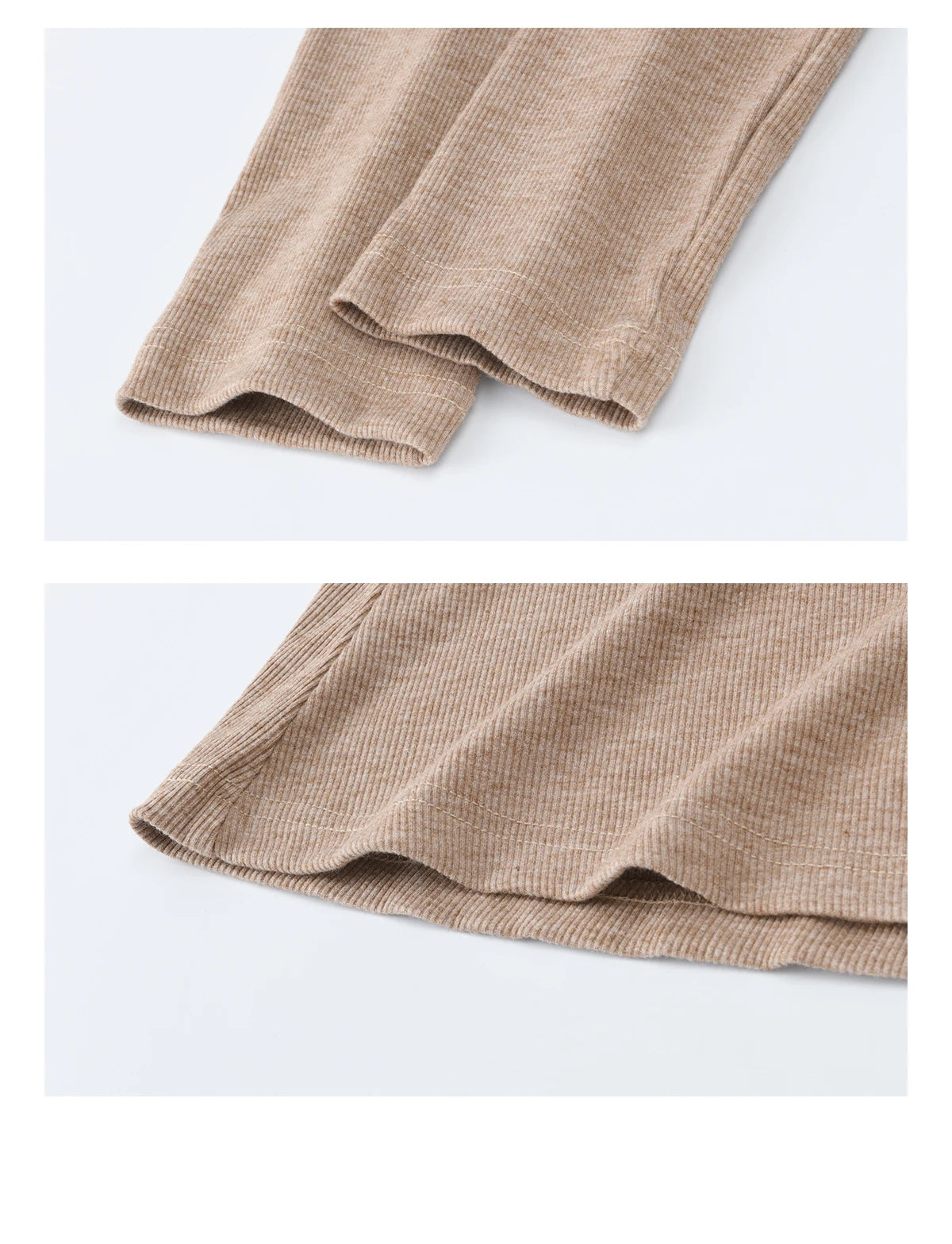 Mishow Khaki Large Collar Pleated Knit Dress MXF11L2553