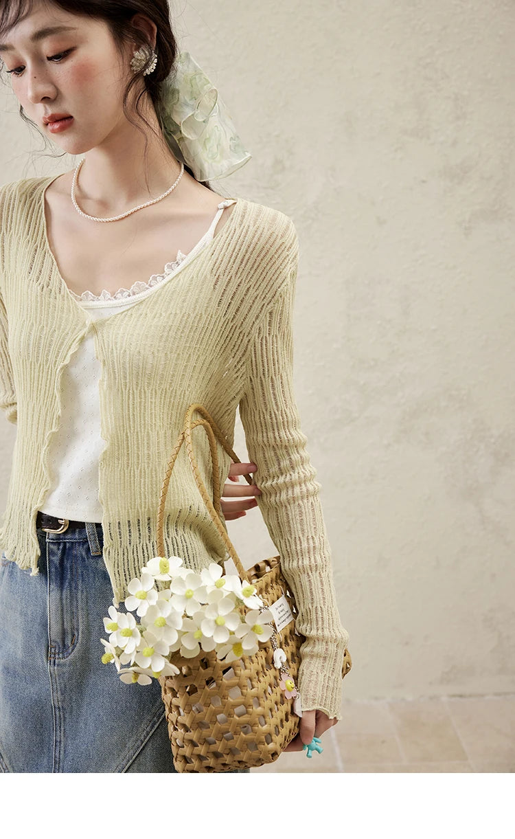 Mishow Casual V-Neck Slim Knit Cardigan MXE16Z1193
