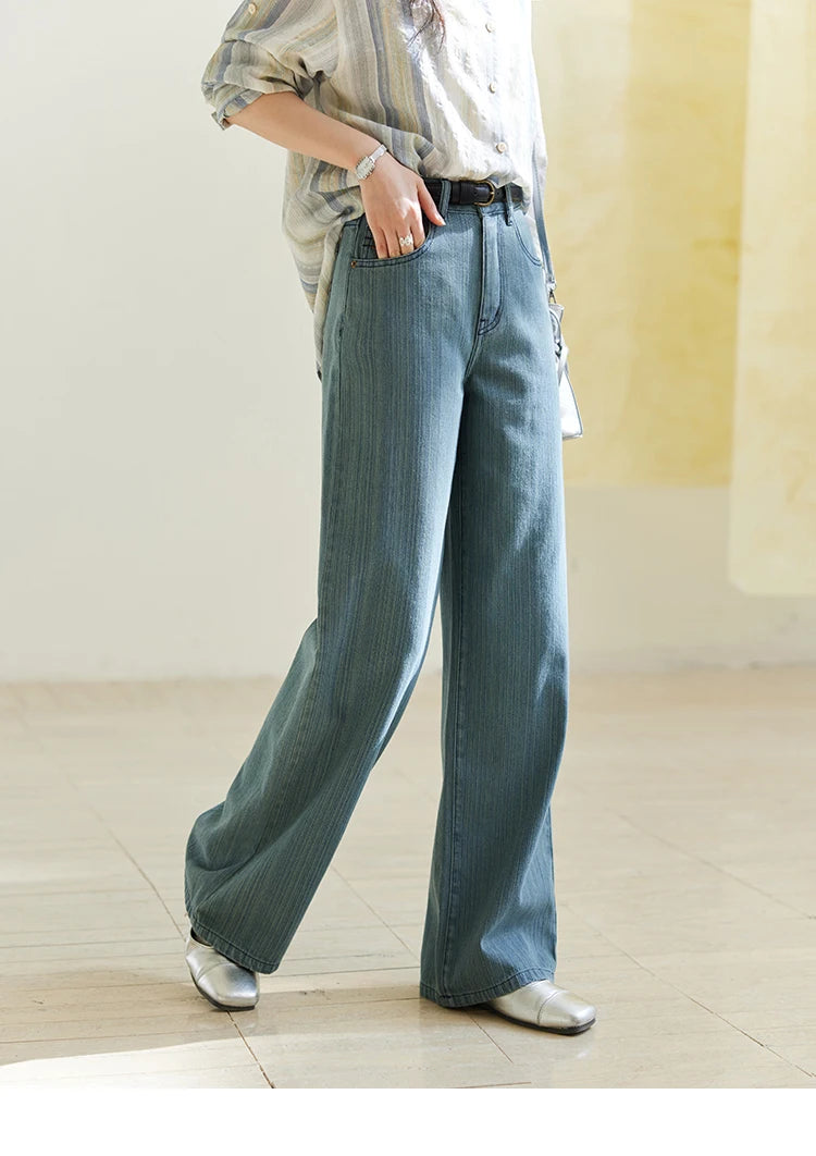 Mishow Embroidery Pockets Straight Leg Jeans MXE14K0870