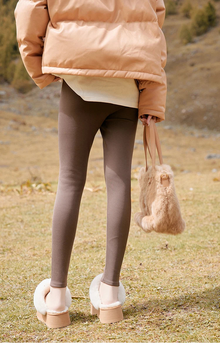 Mishow Hooded Imitation Leather Short Down Jacket MXC52Y0008